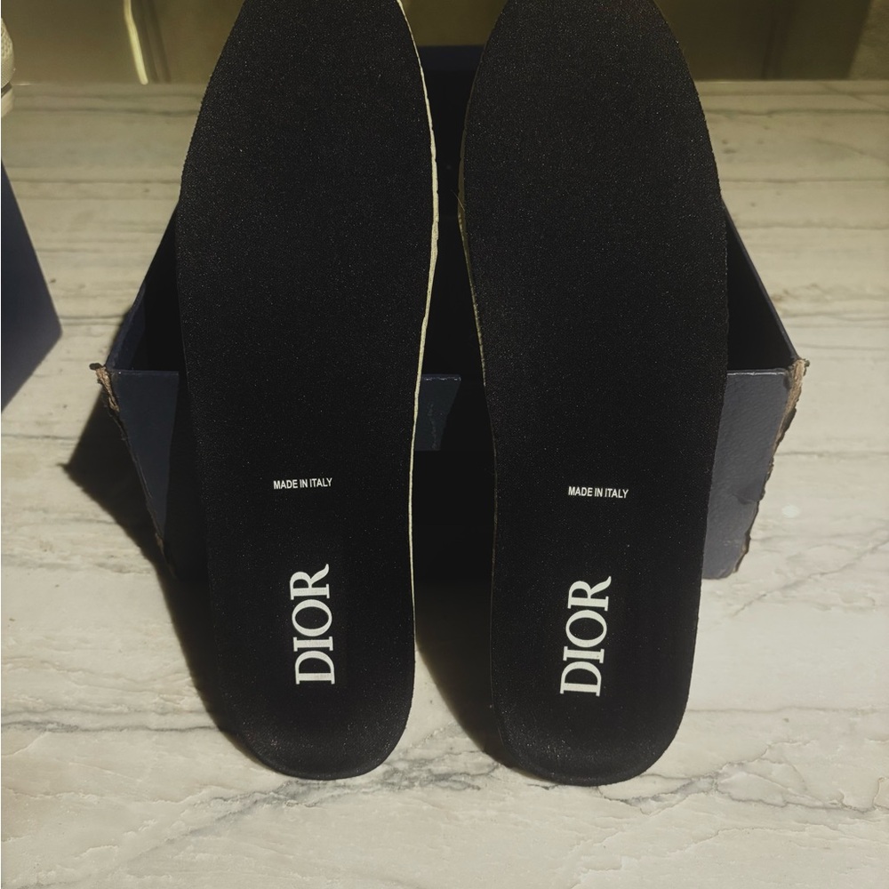 Dior Monogram High-Top Sneakers - Navy and White - Picture 11 of 16